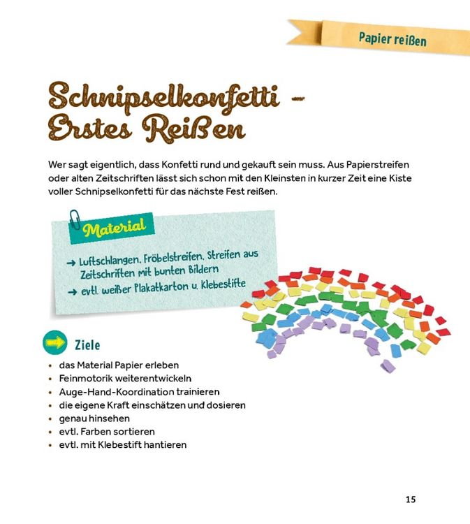 Produktbild: Rei&szlig;en und Schneiden in der Kita