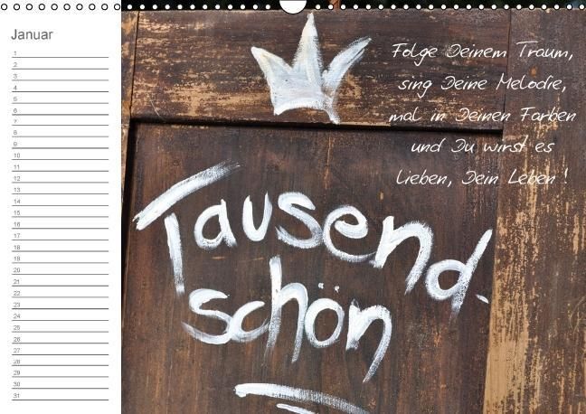 Produktbild: Befl&uuml;gelt (Wandkalender immerw&auml;hrend DIN A3 quer)