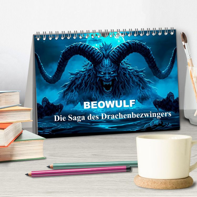Produktbild: Beowulf &ndash; Die Saga des Drachenbezwingers (Tischkalender 2027 DIN A5 quer), CALVENDO Monatskalender