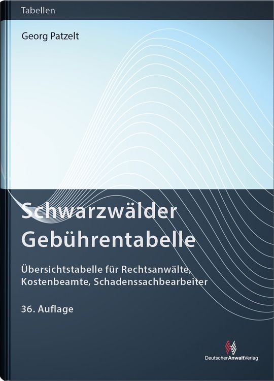 Produktbild: Schwarzw&auml;lder Geb&uuml;hrentabelle