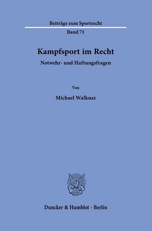Produktbild: Kampfsport im Recht