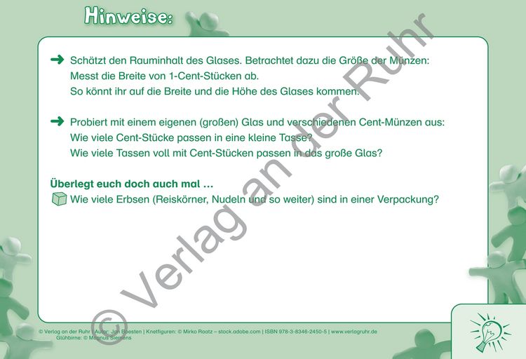 Produktbild: Die Mathe-Knobel-Kartei: Fermi-Aufgaben, Klasse 3-6