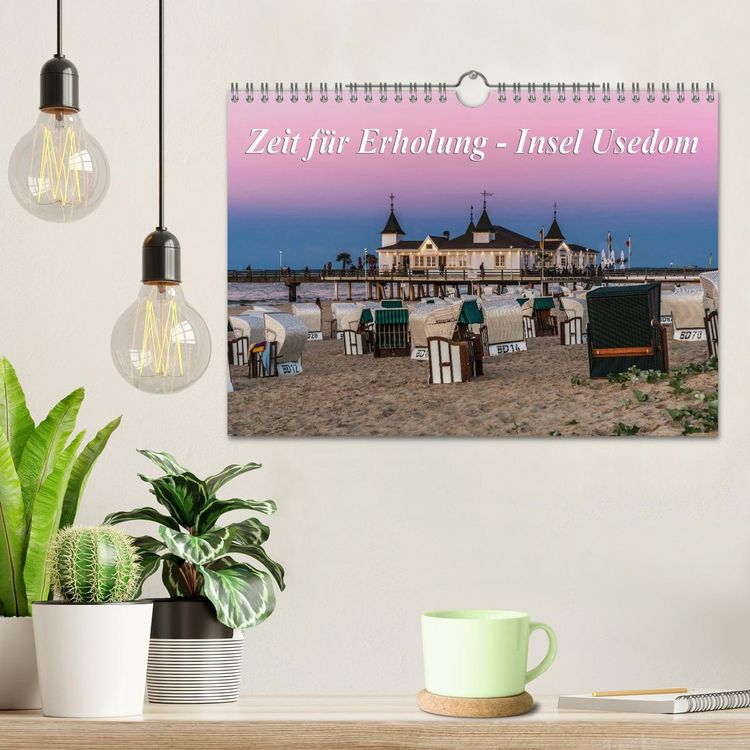 Produktbild: Zeit f&uuml;r Erholung - Insel Usedom / Geburtstagskalender (Wandkalender 2026 DIN A4 quer), CALVENDO Monatskalender