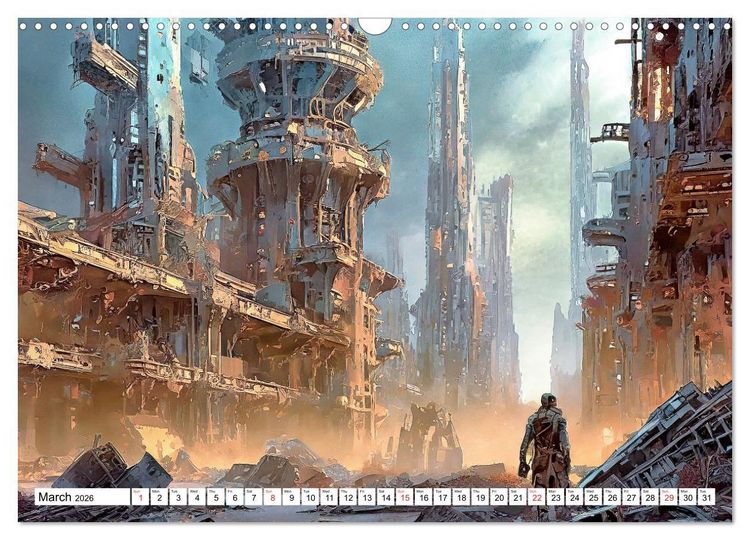Produktbild: Braun, W: Bizarre Poetry of Doom (Wall Calendar 2026 DIN A3