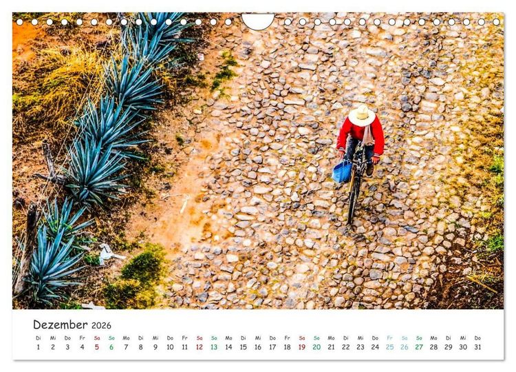 Produktbild: Mexico von oben (Wandkalender 2026 DIN A4 quer), CALVENDO Monatskalender