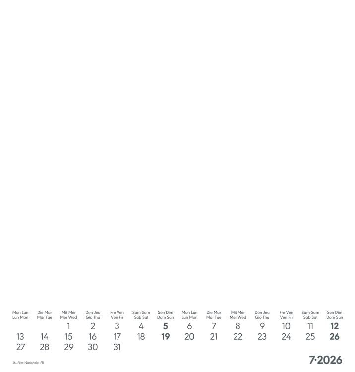 Produktbild: Kreativ-Kalender weiß 2026 - 21x22 cm - Foto, Malen, Basteln - datiert - Kreativkalender - Foto-Kalender - Alpha Edition
