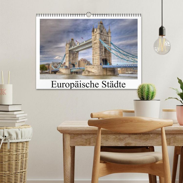 Produktbild: Europ&auml;ische St&auml;dte (Wandkalender 2026 DIN A3 quer), CALVENDO Monatskalender