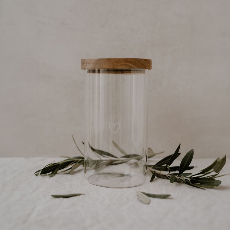 Produktbild: Vorratsglas Herz 19cm