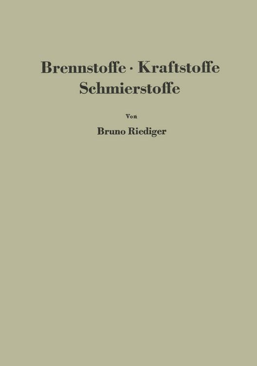 Produktbild: Brennstoffe &middot; Kraftstoffe Schmierstoffe