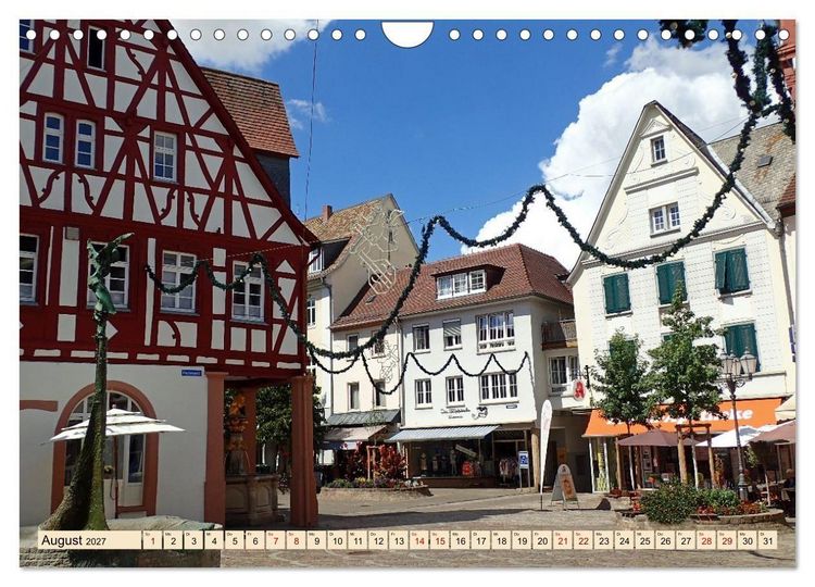 Produktbild: Alzey in Rheinhessen Ein Stadtspaziergang im Sommer (Wandkalender 2027 DIN A4 quer), CALVENDO Monatskalender