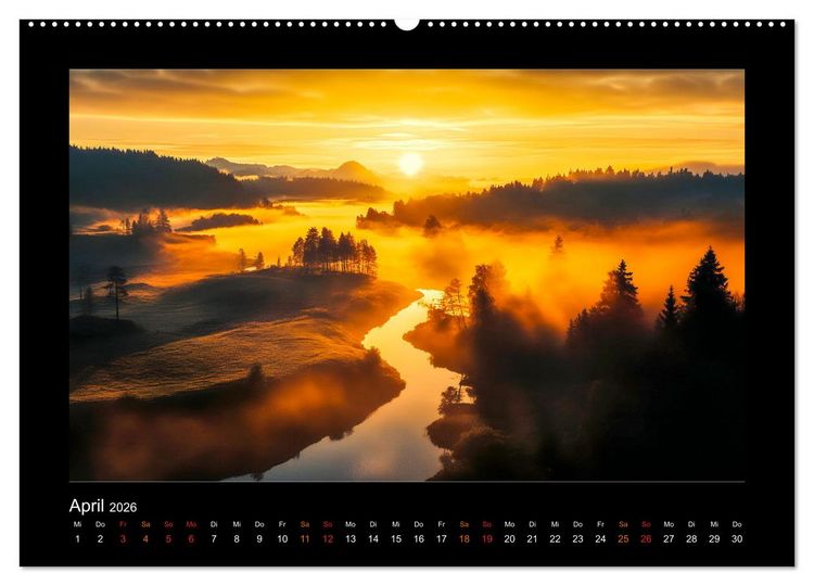 Produktbild: Momente voller Magie (hochwertiger Premium Wandkalender 2026 DIN A2 quer), Kunstdruck in Hochglanz