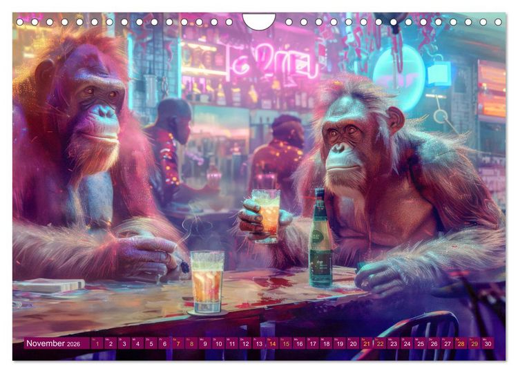 Produktbild: Tierisches Barleben (Wandkalender 2026 DIN A4 quer), CALVENDO Monatskalender