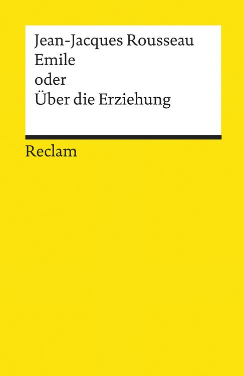 Produktbild: Emile oder &Uuml;ber die Erziehung