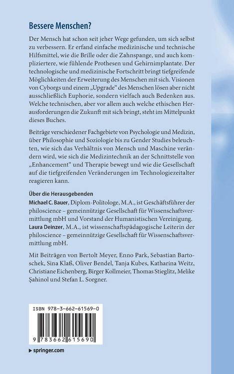 Produktbild: Bessere Menschen? Technische und ethische Fragen in der transhumanistischen Zukunft