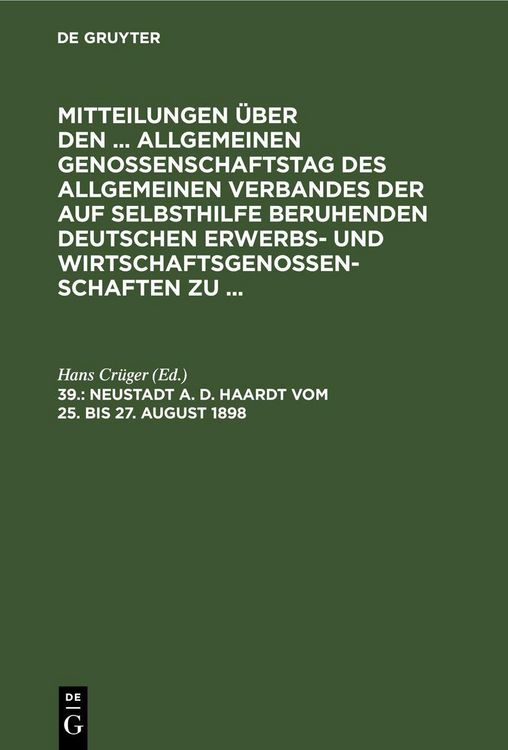 Produktbild: Neustadt a. d. Haardt vom 25. bis 27. August 1898