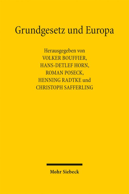 Produktbild: Grundgesetz und Europa