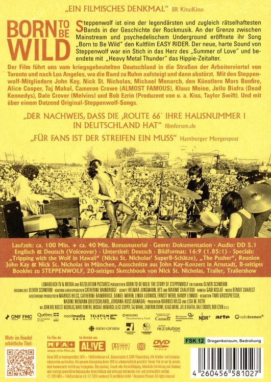 Produktbild: Born to Be Wild - Eine Band namens Steppenwolf