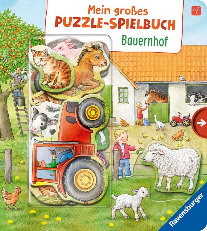 Produktbild: Mein gro&szlig;es Puzzle-Spielbuch - Bauernhof