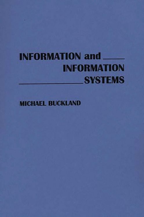 Produktbild: Information and Information Systems