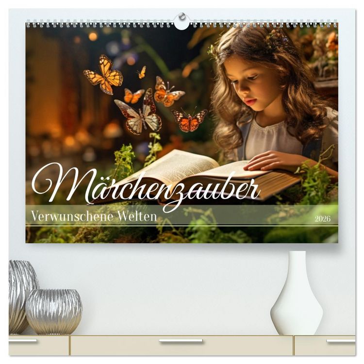 Produktbild: M&auml;rchenzauber - Verwunschene Welten (hochwertiger Premium Wandkalender 2026 DIN A2 quer), Kunstdruck in Hochglanz
