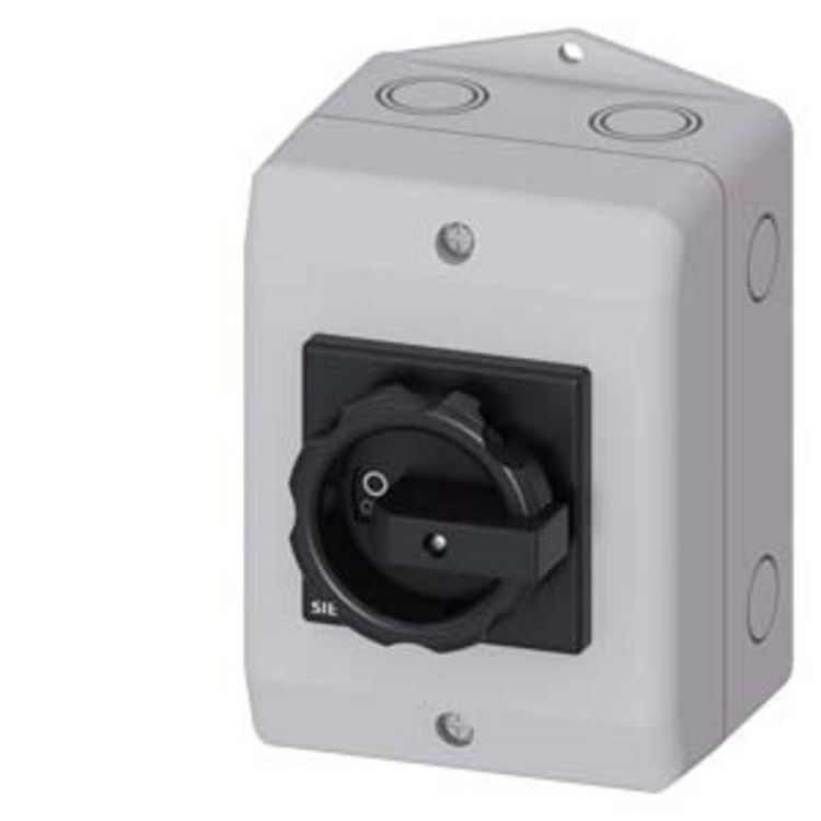 Produktbild: Siemens Lasttrennschalter Schwarz 3polig 16mm&sup2; 25A 690 V/AC 3LD21640TB51