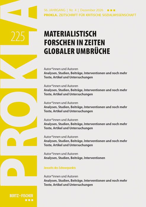 Produktbild: Materialistisch forschen in Zeiten globaler Umbr&uuml;che