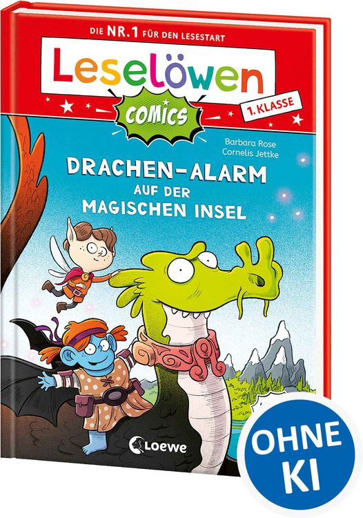 Produktbild: Lesel&ouml;wen Comics 1. Klasse - Drachen-Alarm auf der magischen Insel