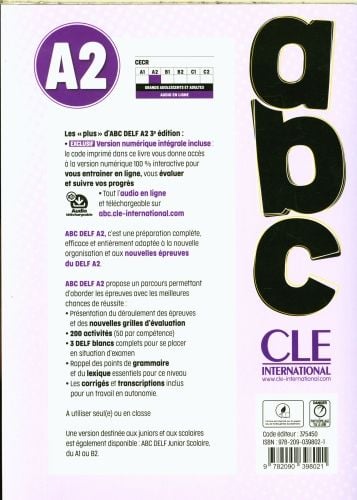 Produktbild: ABC DELF - Niveau A2 - 3eme edition
