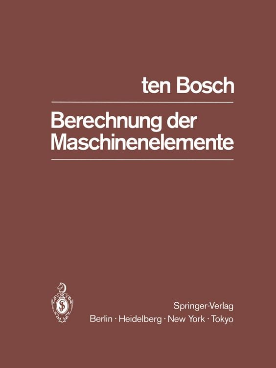 Produktbild: Berechnung der Maschinenelemente