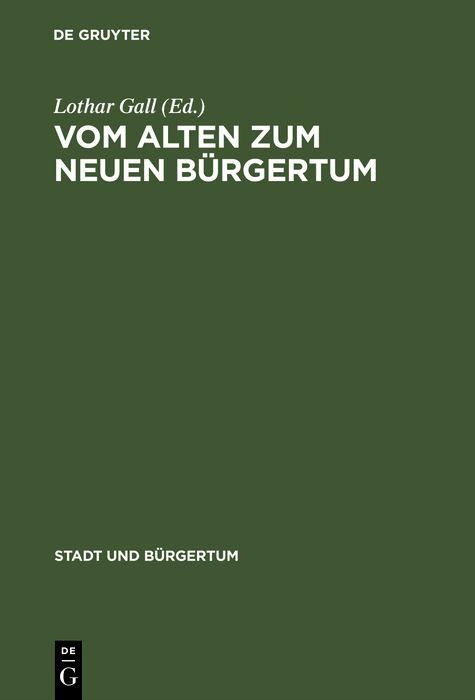 Produktbild: Vom alten zum neuen B&uuml;rgertum