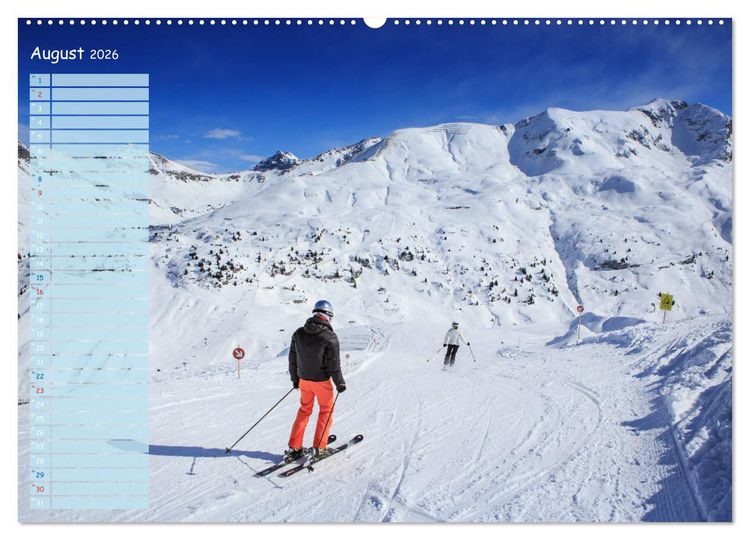 Produktbild: Ski und Snowboard - Leidenschaft im Schnee (Wandkalender 2026 DIN A2 quer), CALVENDO Monatskalender