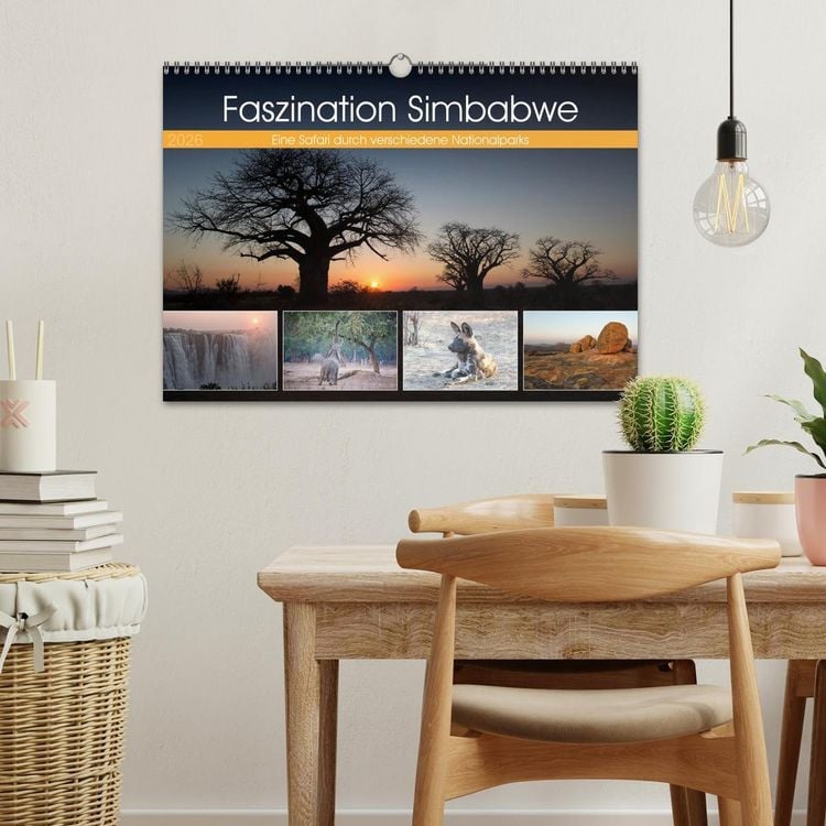Produktbild: Faszination Simbabwe (Wandkalender 2026 DIN A3 quer), CALVENDO Monatskalender