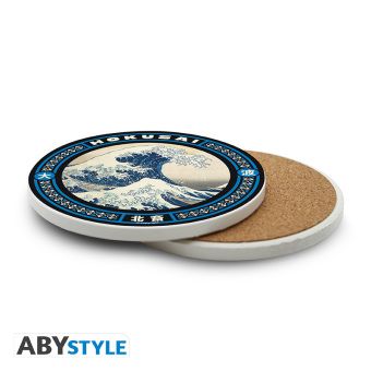 Produktbild: HOKUSAI - Ceramic Coasters "Great Wave"
