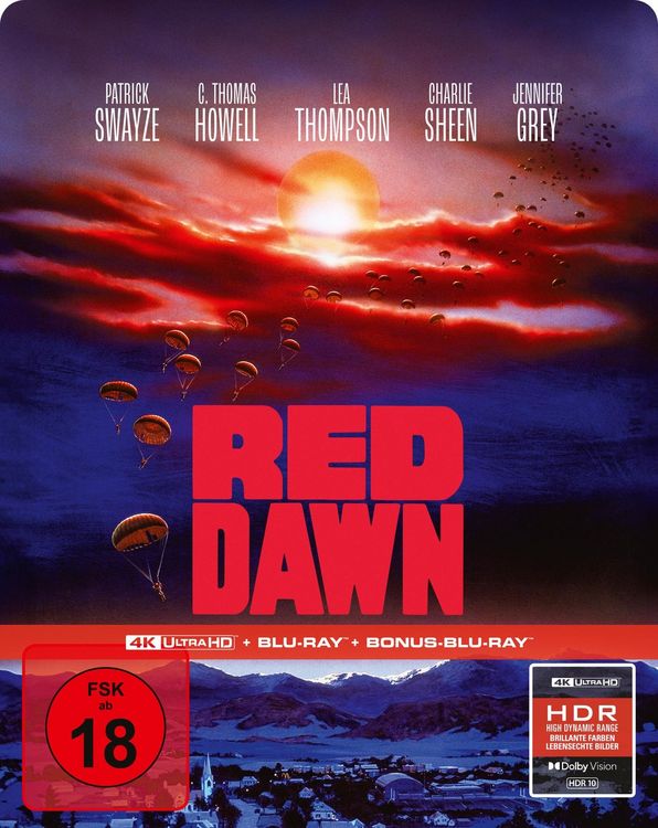 Produktbild: Red Dawn (Die rote Flut) - 3-Disc Limited SteelBook (4K Ultra HD + Blu-ray + Bonus-Blu-ray)