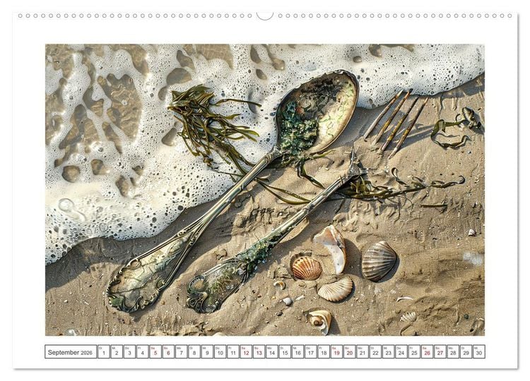 Produktbild: Strandgut (Wandkalender 2026 DIN A2 quer), CALVENDO Monatskalender