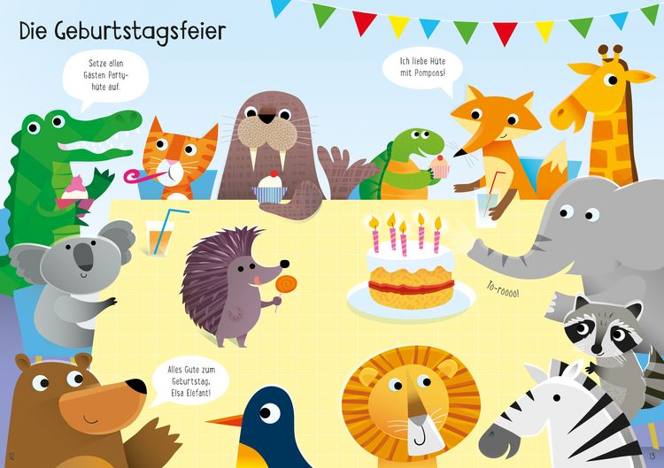 Produktbild: Mein Immer-wieder-Stickerbuch: Tierisch lustige H&uuml;te