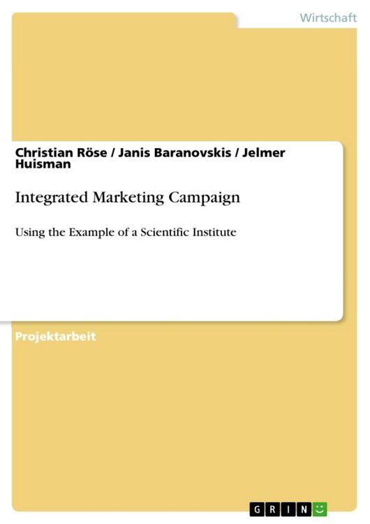Produktbild: Integrated Marketing Campaign