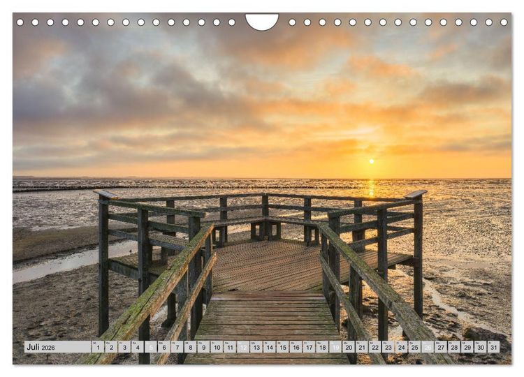 Produktbild: Wundersch&ouml;nes Amrum (Wandkalender 2026 DIN A4 quer), CALVENDO Monatskalender