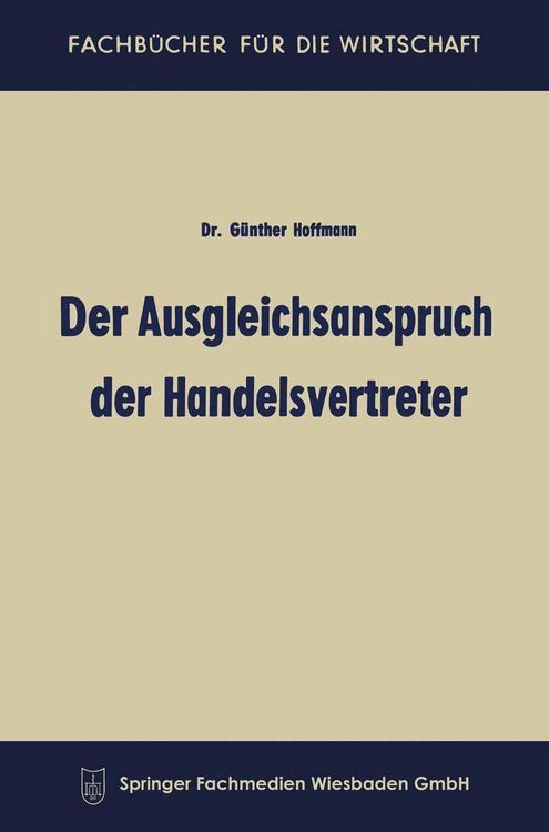 Produktbild: Der Ausgleichsanspruch der Handelsvertreter