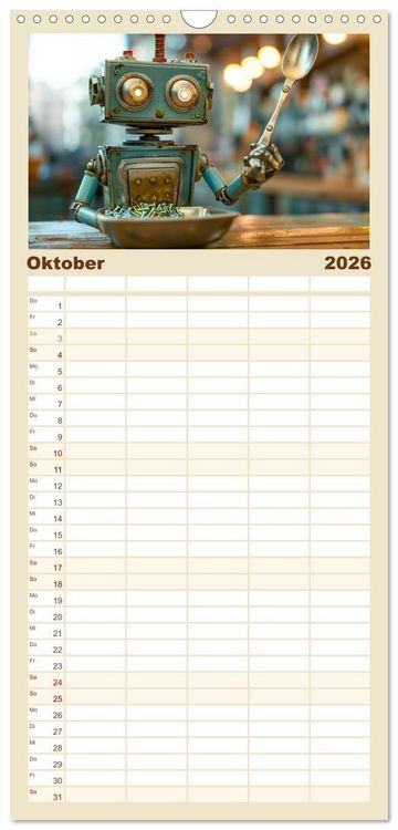 Produktbild: Familienplaner 2026 - In Zukunft &auml;ndert sich nicht viel mit 5 Spalten (Wandkalender, 21 x 45 cm) CALVENDO