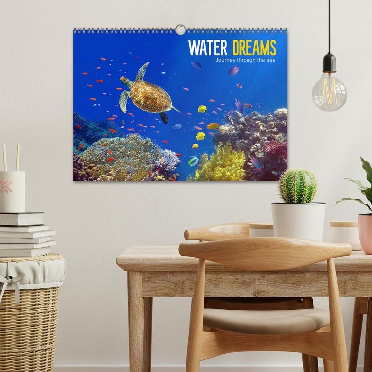 Produktbild: Water Dreams-journey through the sea (Wall Calendar 2026 DIN A3 landscape), CALVENDO 12 Month Wall Calendar