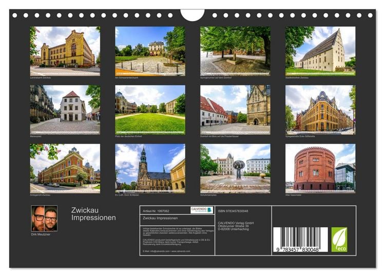 Produktbild: Zwickau Impressionen (Wandkalender 2026 DIN A4 quer), CALVENDO Monatskalender