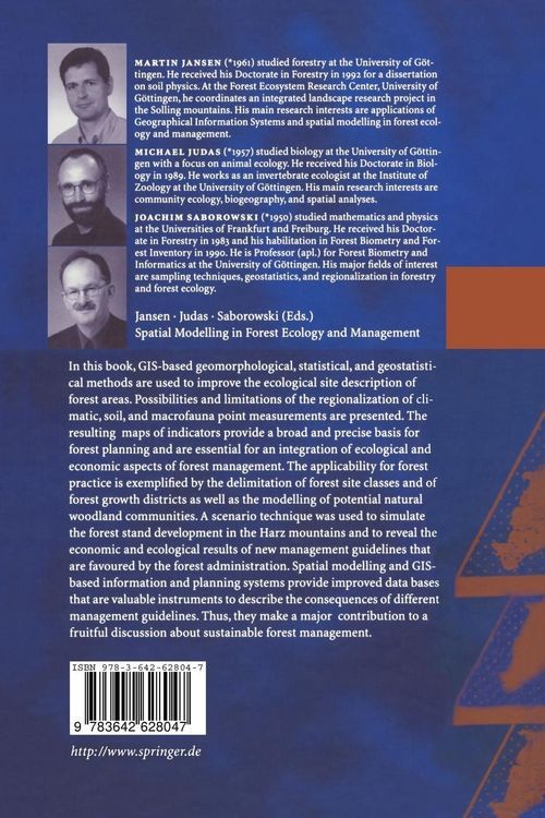 Produktbild: Spatial Modelling in Forest Ecology and Management