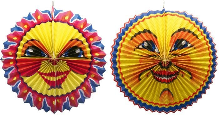 Produktbild: Lampion Sonne & Mond onne & Mond, 36 - 42 cm, sortiert (1 St&uuml;ck)