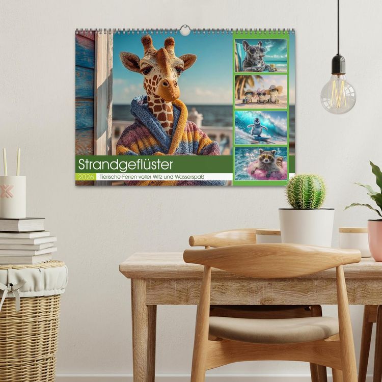 Produktbild: Strandgefl&uuml;ster (Wandkalender 2026 DIN A3 quer), CALVENDO Monatskalender