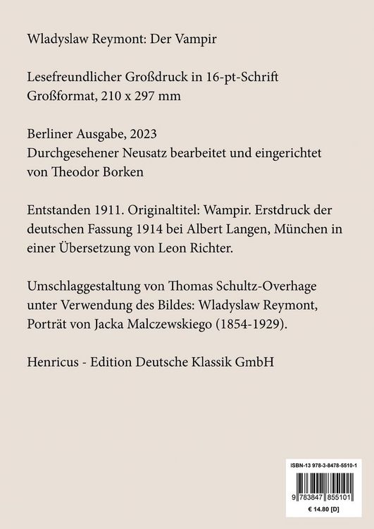 Produktbild: Der Vampir (Gro&szlig;druck)