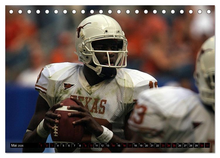 Produktbild: American Football - Athleten (Tischkalender 2026 DIN A5 quer), CALVENDO Monatskalender