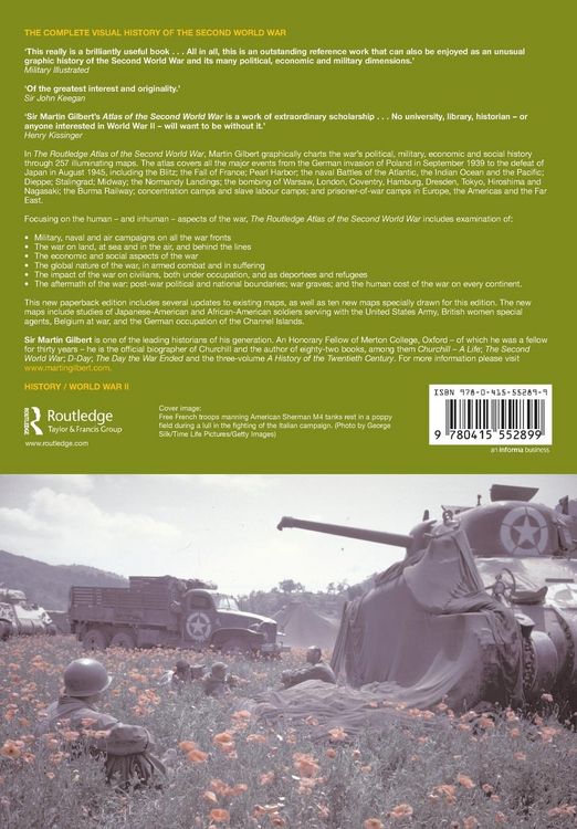 Produktbild: The Routledge Atlas of the Second World War