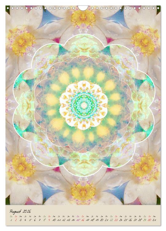 Produktbild: FLORALE MANDALAS (Wandkalender 2026 DIN A3 hoch), CALVENDO Monatskalender