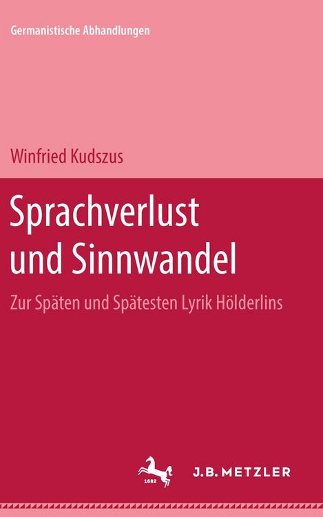 Produktbild: Sprachverlust und Sinnwandel